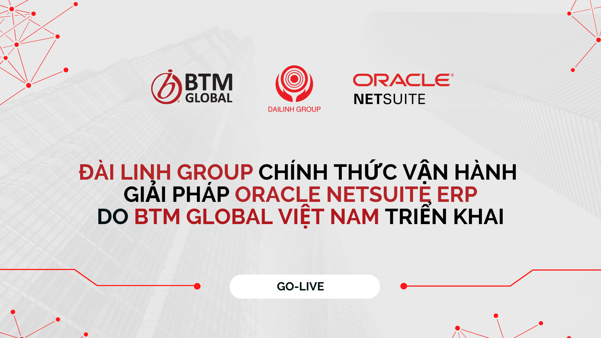 Dailinh vận hành giải pháp Oracle NetSuite ERP do BTM Global triển khai